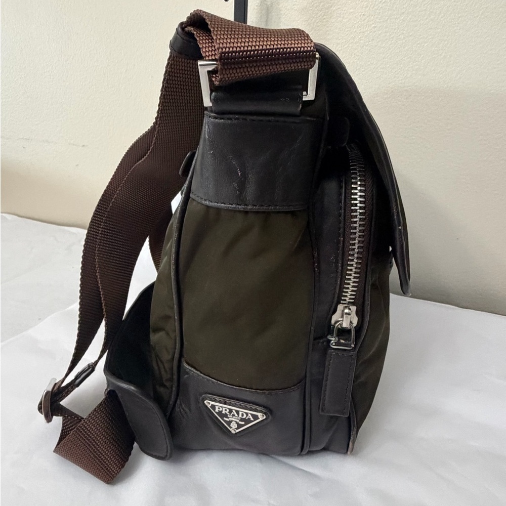 Prada Dark Brown Men's Messenger Bag - Picture 7 of 13